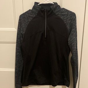 Athletic black quarter zip